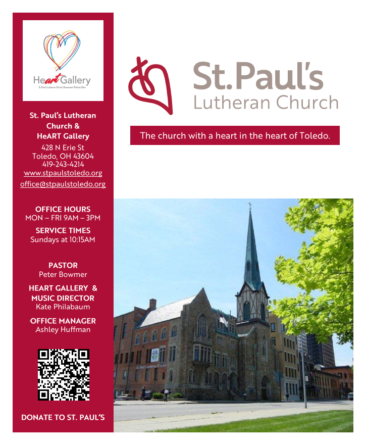 front page of 6/8 Worship Bulletin